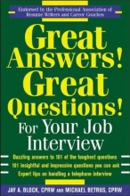 Cover art for Great Answers! Great Questions! For Your Job Interview