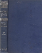 Cover art for A History of The Jews. 5th edition