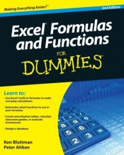 Cover art for Excel Formulas and Functions For Dummies