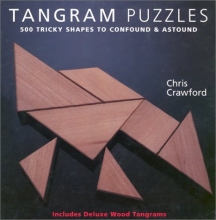 Cover art for Tangram Puzzles: 500 Tricky Shapes to Confound & Astound/ Includes Deluxe Wood Tangrams