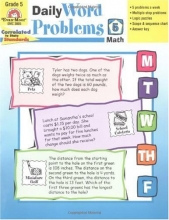 Cover art for Daily Word Problems, Grade 5