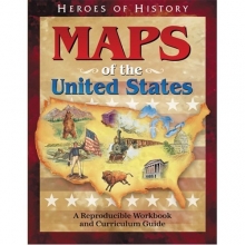 Cover art for Maps of the United States Workbook (Heroes of History)