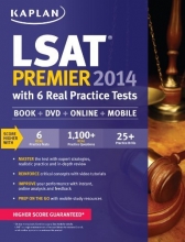 Cover art for Kaplan LSAT Premier 2014 with 6 Practice Tests: Book + Online + DVD + Mobile