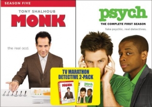Cover art for MONK: SEASON FIVE & PSYCH: COMPLETE FIRST SEASON - MONK: SEASON FIVE & PSYCH: COMPLETE FIRST SEASON