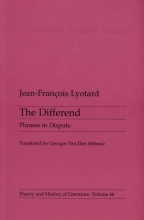 Cover art for Differend: Phrases in Dispute (Theory and  History of Literature)