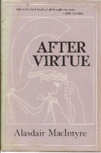 Cover art for After virtue: A study in moral theory