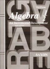 Cover art for Saxon Algebra 1/2: An Incremental Development, Test Forms
