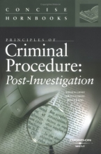 Cover art for Principles of Criminal Procedure: Post-Investigation (Concise Hornbook Series)
