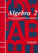 Cover art for Saxon Algebra 2: An Incremental Development, 2nd Edition