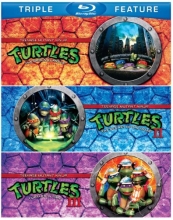 Cover art for Teenage Mutant Ninja Turtles / Teenage Mutant Ninja Turtles II: The Secret of the Ooze / Teenage Mutant Ninja Turtles III: Turtles in Time  [Blu-ray]