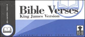 Cover art for Bible Verses King James Version Vis-Ed Cards - 1996