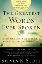 Cover art for The Greatest Words Ever Spoken: Everything Jesus Said About You, Your Life, and Everything Else (Thinline Ed.)