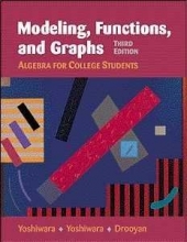 Cover art for Modeling, Functions, and Graphs: Algebra for College Students