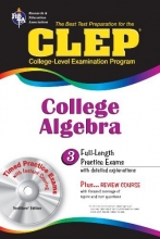 Cover art for CLEP College Algebra with CD (REA) - The Best Test Prep for the CLEP Exam (Test Preps)