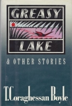 Cover art for Greasy Lake and Other Stories