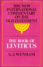 Cover art for Leviticus. New International Commentary on the Old Testament Series