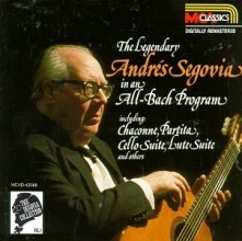 Cover art for Segovia Collection : The Legendary Andres Segovia in an All-Bach Program