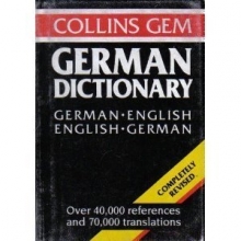 Cover art for Collins Gem Dictionary, German-English English-German