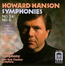 Cover art for Howard Hanson: Symphonies Nos. 3 & 6; Fantasy Variations on a Theme of Youth
