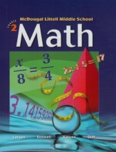 Cover art for McDougal Littell Middle School Math, Course 2