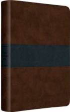 Cover art for ESV Gospel Transformation Bible (TruTone, Saddle/Navy, Trail Design)