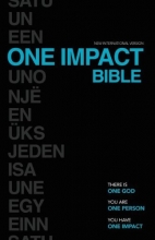 Cover art for NIV One Impact Bible: One God.  One Person.  One Impact.