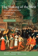 Cover art for The Making of the West: A Concise History, Volume I: Peoples and Cultures (Making of the West, Peoples and Cultures)