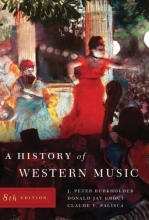 Cover art for A History of Western Music (Eighth Edition)
