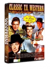 Cover art for TV's Greatest Westerns: The Rifleman, Bat Masterson, The Lone Ranger, The Cisco Kid, Wagon Train, Bonanza, and more!