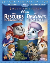 Cover art for The Rescuers: 35th Anniversary Edition  (Three-Disc Blu-ray/DVD Combo in Blu-ray Packaging)