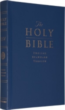 Cover art for The Holy Bible: English Standard Version (Pew and Worship Bible, Navy Blue)