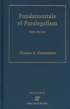 Cover art for Fundamentals of Paralegalism, 3rd Edition