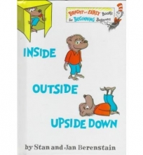 Cover art for Beginner Books / Random House - Inside, Outside, Upside Down - By Stan & Jan Berenstain - Full Color Illustrations - Limited Edition - Collectible