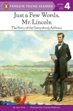 Cover art for Just a Few Words, Mr. Lincoln (Penguin Young Readers, L4)