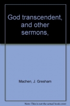 Cover art for God Transcendent and Other Sermons
