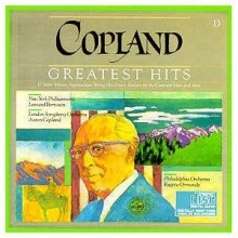 Cover art for Aaron Copland - Greatest Hits - Fanfare for the Common Man; El Salon Mexico; Billy the Kid (excerpt); Rodeo: Hoedown; Appalachian Spring - Bernstein, Ormandy