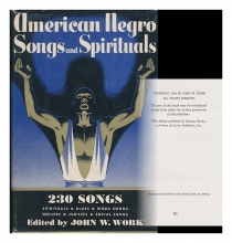 Cover art for American Negro Songs and Spirituals