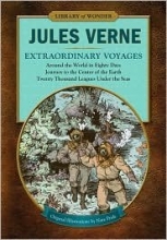 Cover art for Extraordinary Voyages (Library of Wonder): Around the World in Eighty Days, Journey to the Center of the Earth, Twenty Thousand Leagues Under the Seas