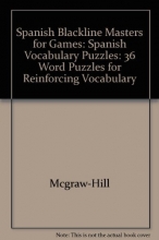 Cover art for Spanish Blackline Masters for Games: Spanish Vocabulary Puzzles: 36 Word Puzzles for Reinforcing Vocabulary (English and Spanish Edition)