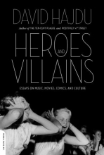 Cover art for Heroes and Villains: Essays on Music, Movies, Comics, and Culture
