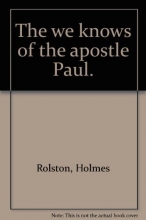 Cover art for The "we knows" of the apostle Paul.