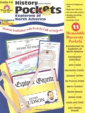 Cover art for History Pockets: Explorers of North America, Grades 4-6+