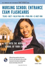 Cover art for Nursing School Entrance Exams (TEAS) Flashcard Book Premium Edition w/CD-ROM (Nursing Test Prep)