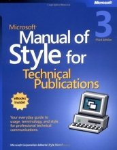 Cover art for Microsoft Manual of Style for Technical Publications