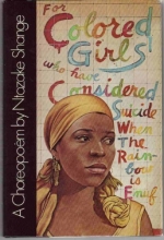 Cover art for For colored girls who have considered suicide, when the rainbow is enuf : a choreopoem / Ntozake Shange