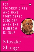 Cover art for For colored girls who have considered suicide/When the rainbow is enuf (Scribner Classics)