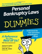 Cover art for Personal Bankruptcy Laws For Dummies
