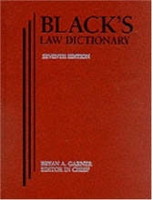 Cover art for Black's Law Dictionary 7th Edition