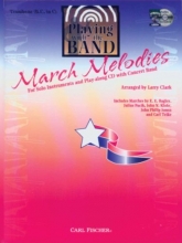 Cover art for Playing with the Band March Melodies: Trombone (Book & CD)