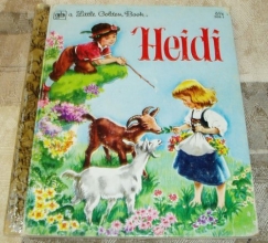 Cover art for Heidi a Little Golden Book